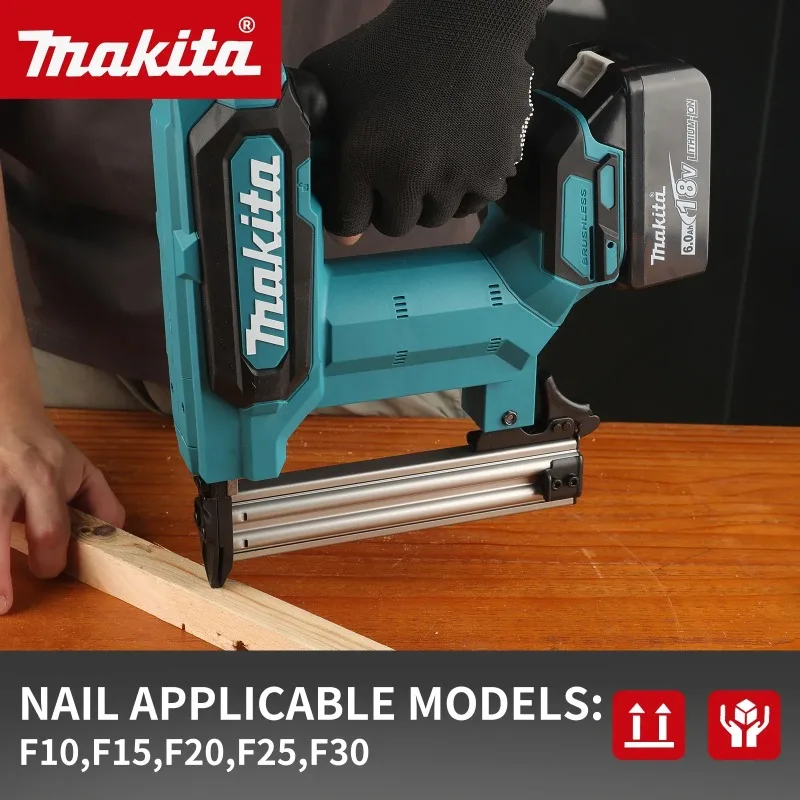 Woodworking Nail Gun - Makita Cordless,100-Nail Capacity, Ideal for Flooring,
