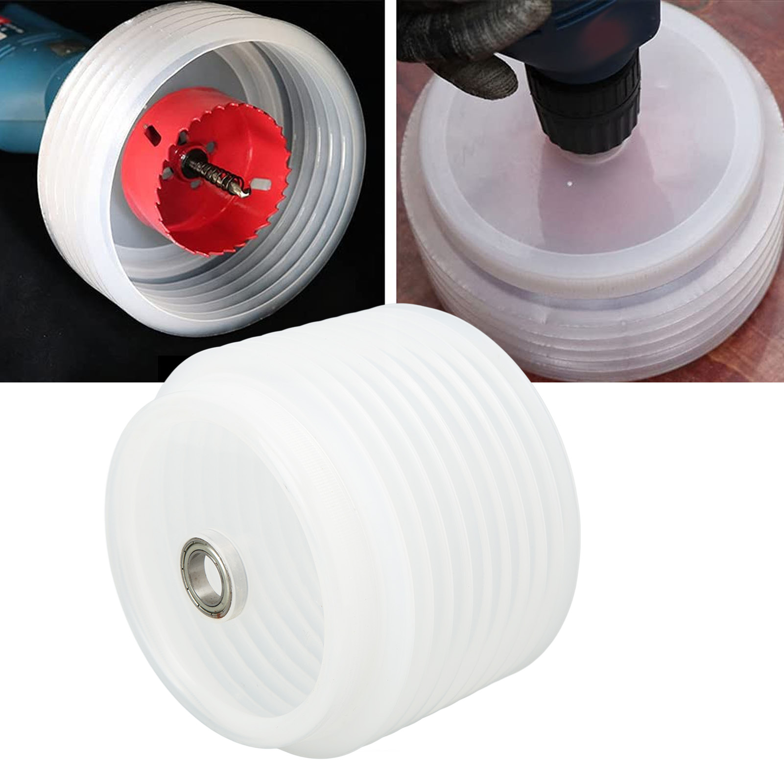 Woodworking Dust Collection - Drilling Hole Saw Dust Bowl Collector