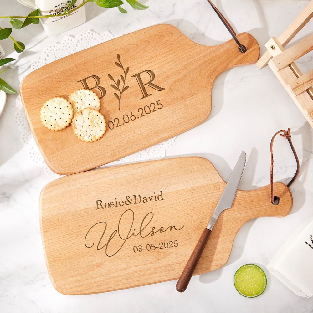 Woodworking Logo - Custom Engraved Wooden Chopping Board, Logo
