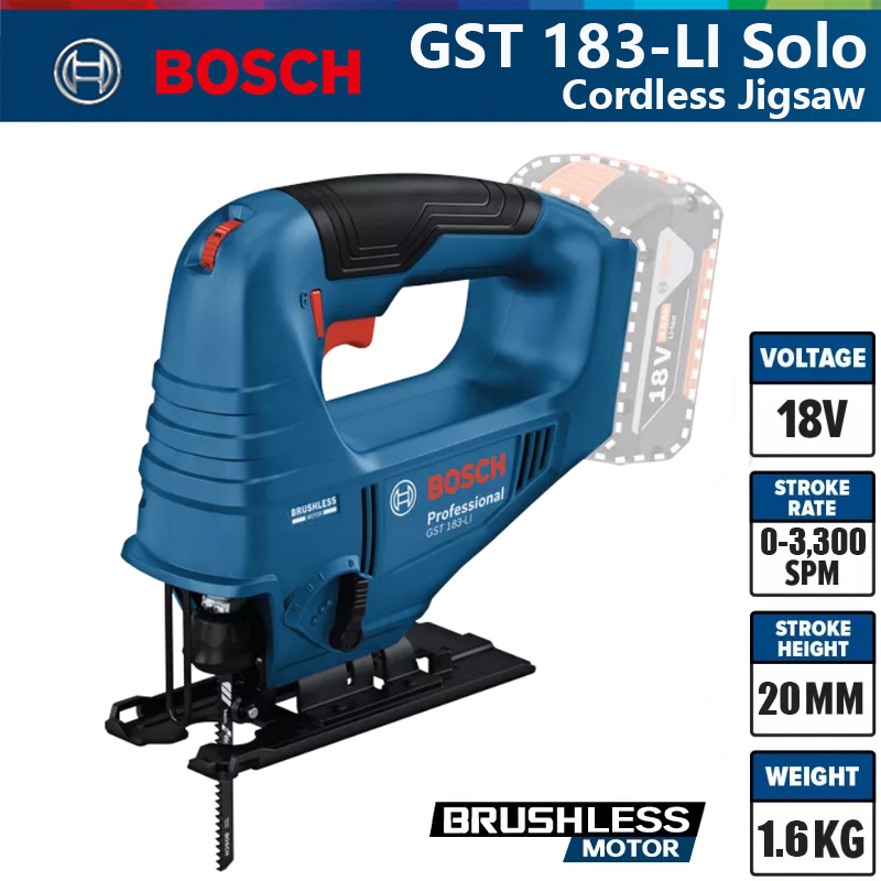 Woodworking Jigsaw - Bosch GST 183-LI Professional Electric Jig