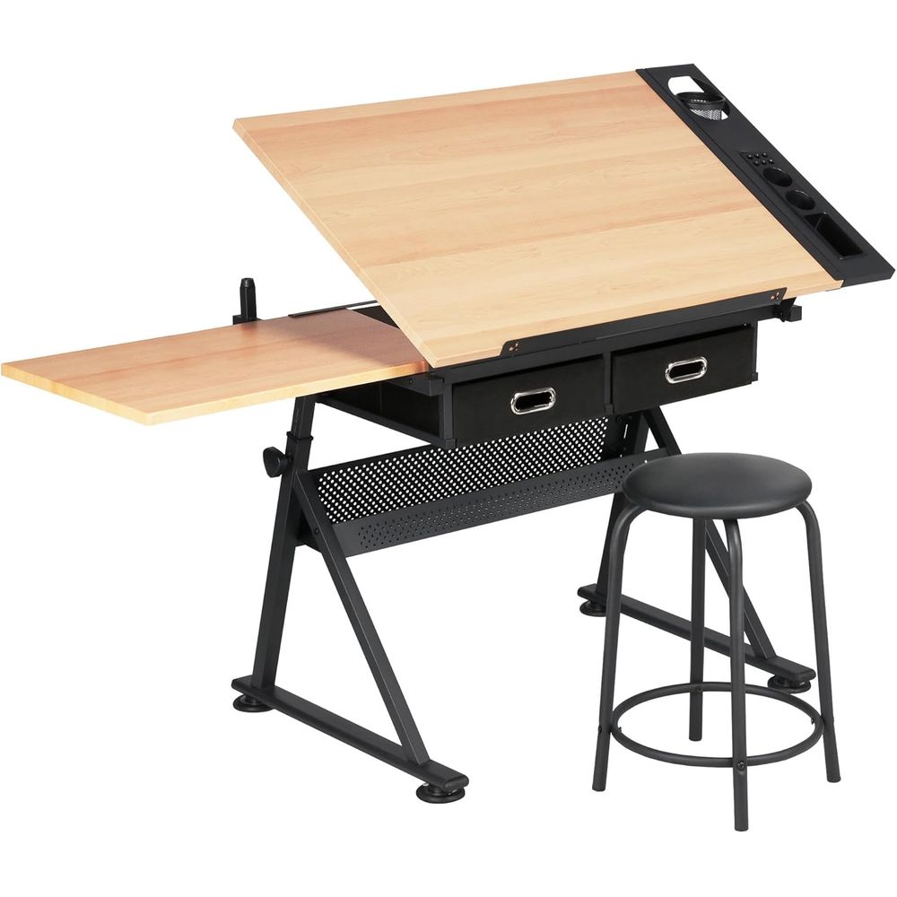 Woodworking Table - Height Adjustable Drating Table Ding Table