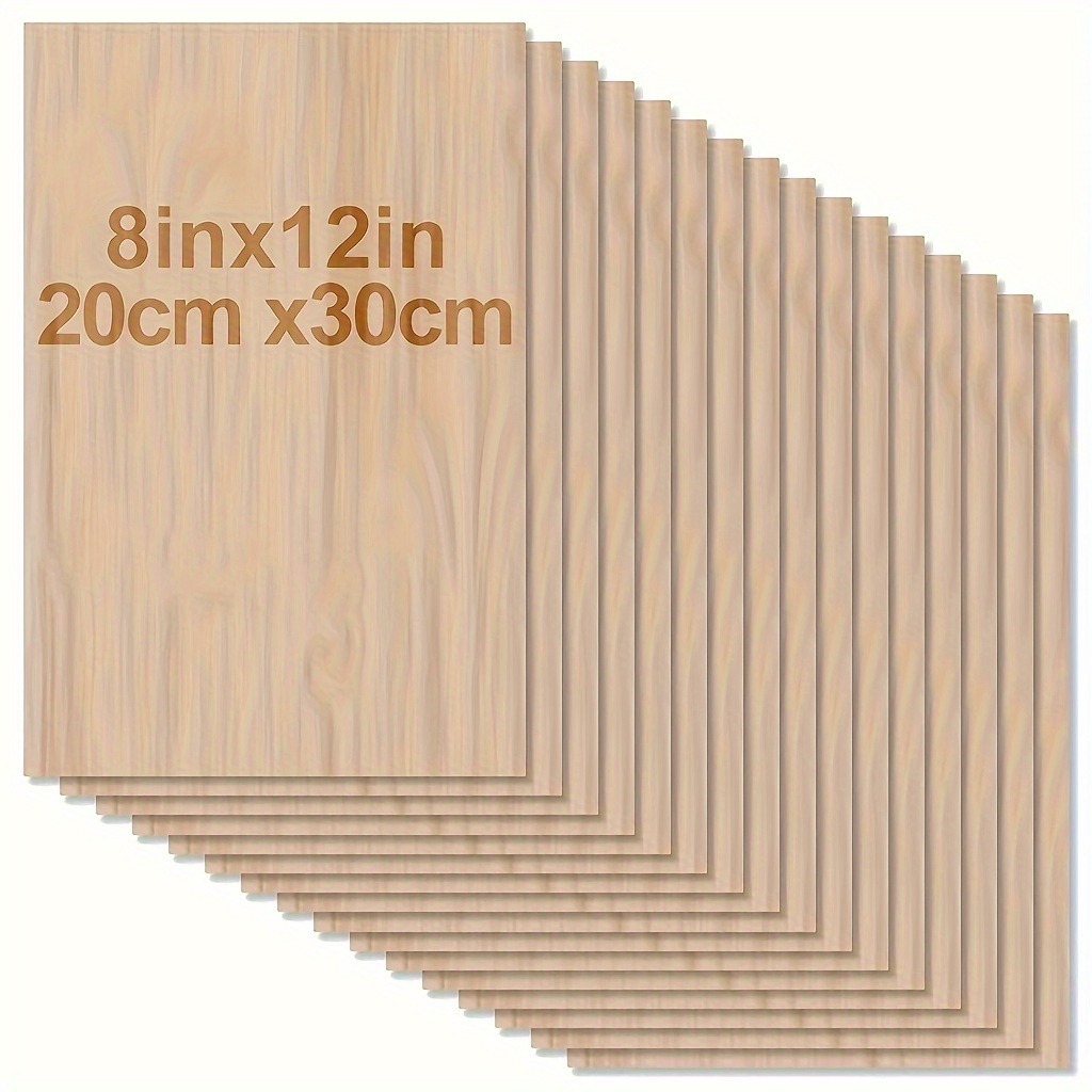 Woodworking Zone - 4/8 Pieces of Wood for Crafts