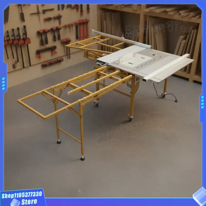Woodworking Workshop Design - Portable Woodworking Sliding Table Saw Precision