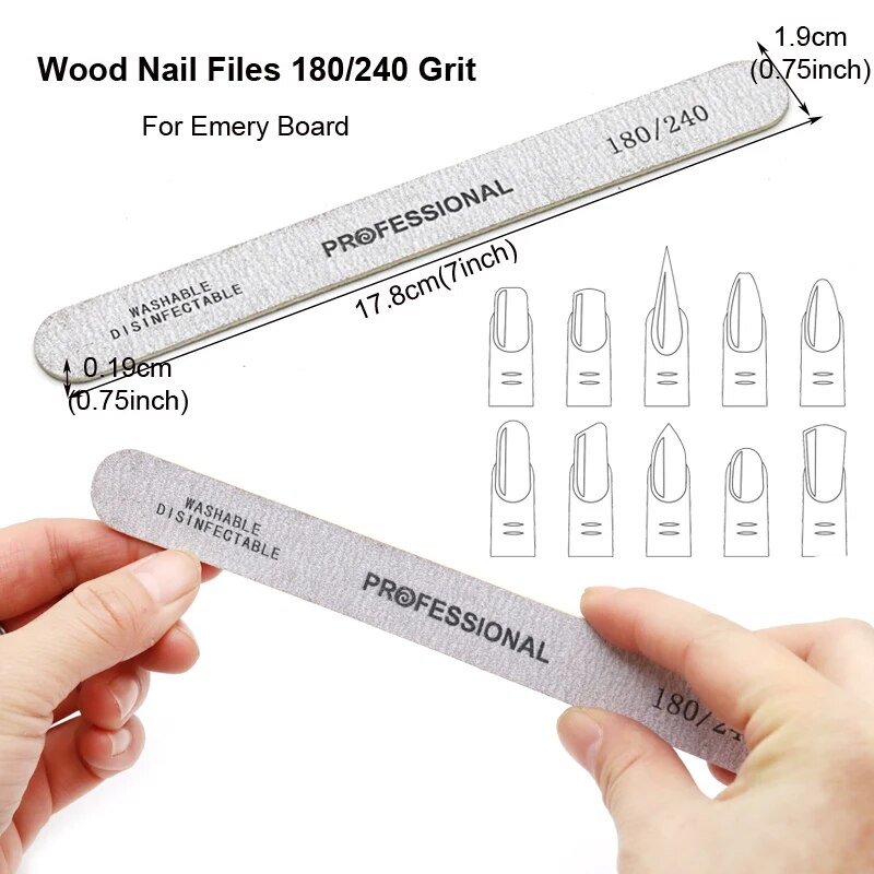 100Pcs Wooden Nail File Profes - Woodworking Files recension och pris