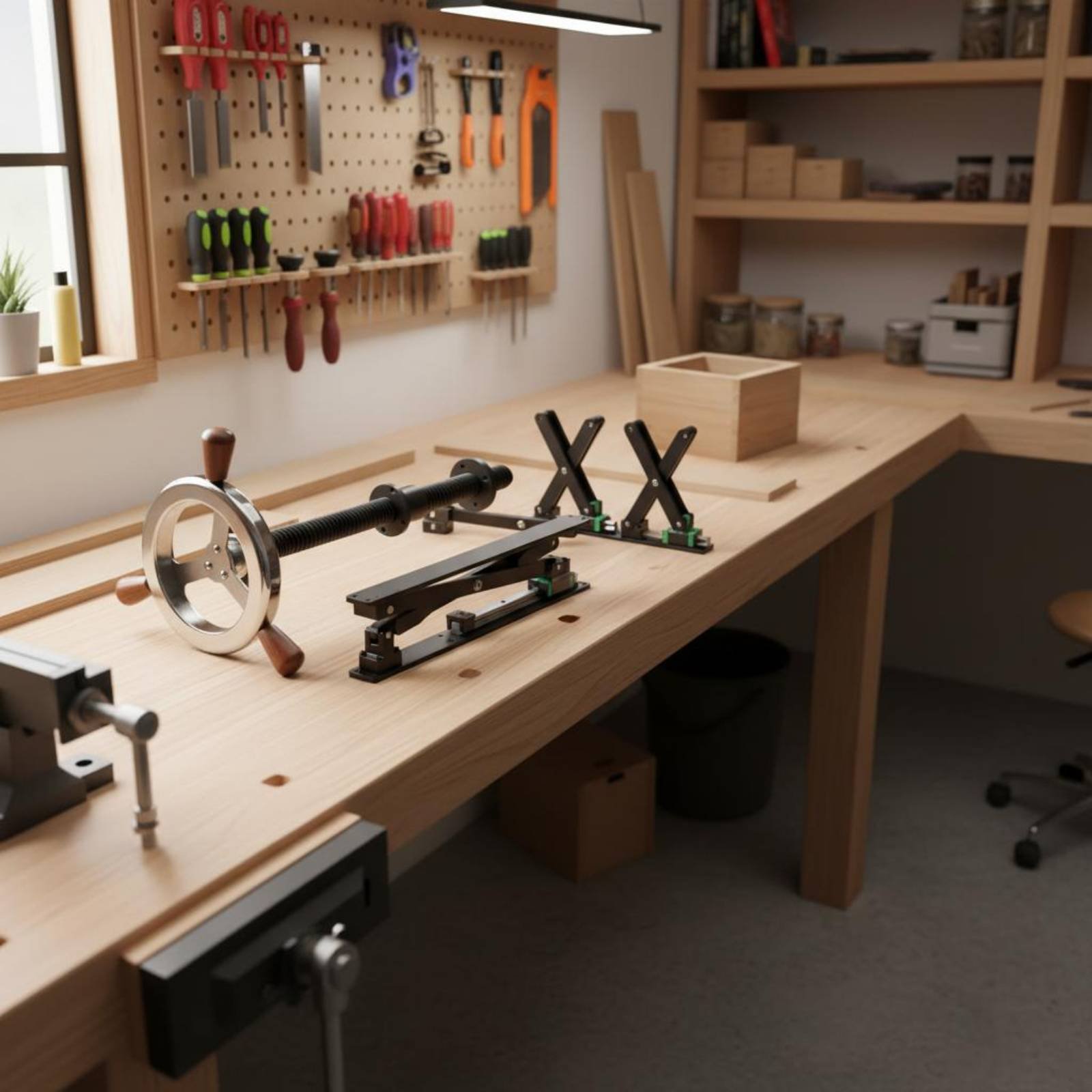 Workbench Leg Clamp European D - Woodworking Workshop Design recension och pris