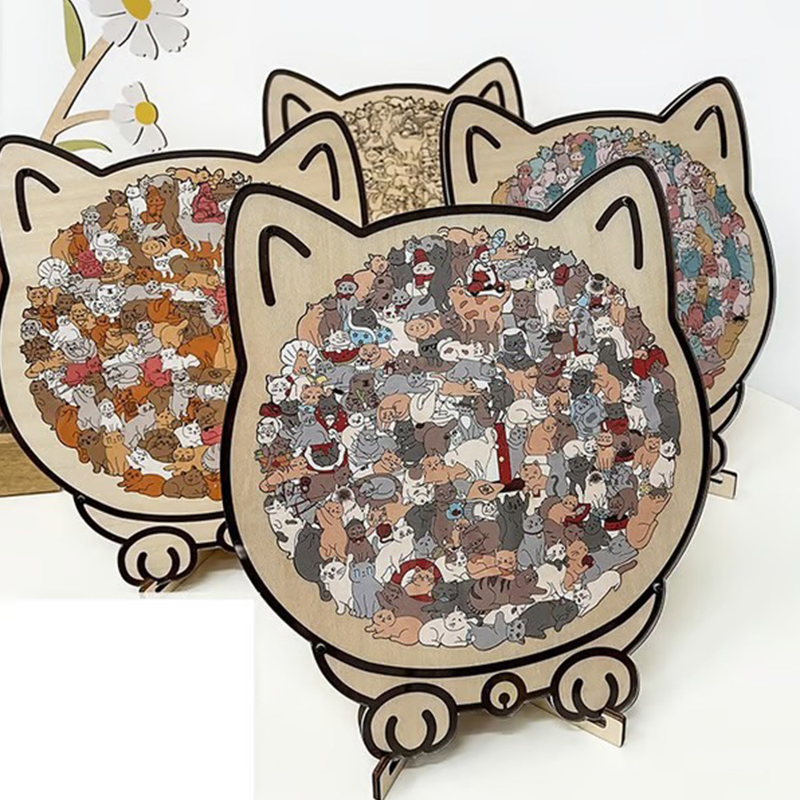 135-Piece Morandi Color Cat-Sh - Woodworking Jigsaw recension och pris