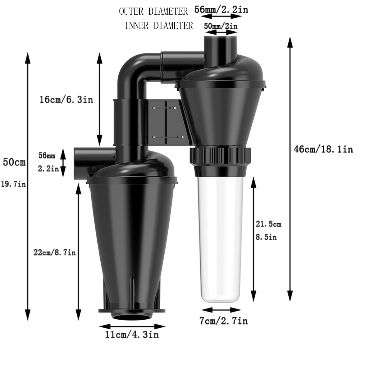 Double Filtration - Cyclone Du - Woodworking Dust Collection recension och pris