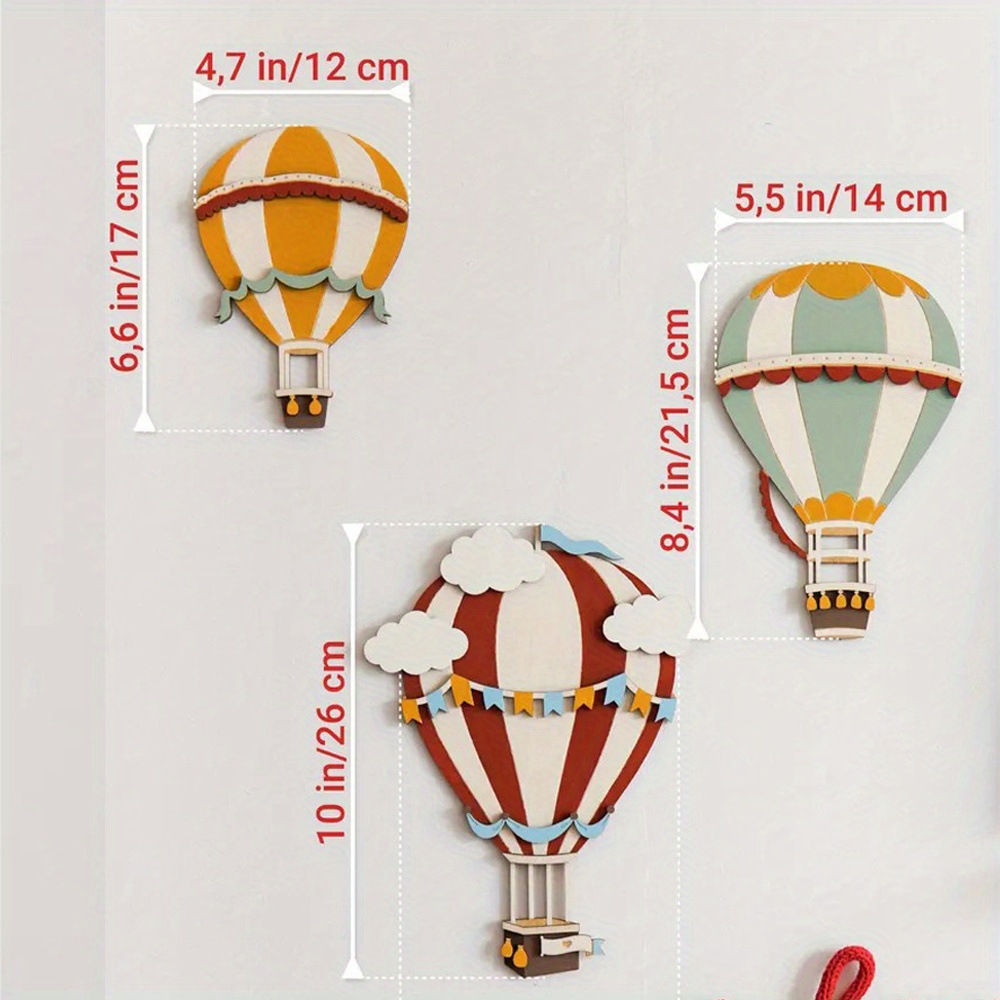 3D Wooden Hot Air Balloon Deco - Woodworking Zone recension och pris