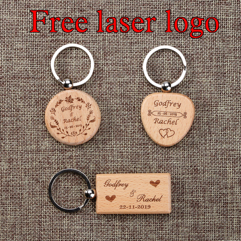 Custom Wooden Keychain Laser E - Woodworking Logo recension och pris