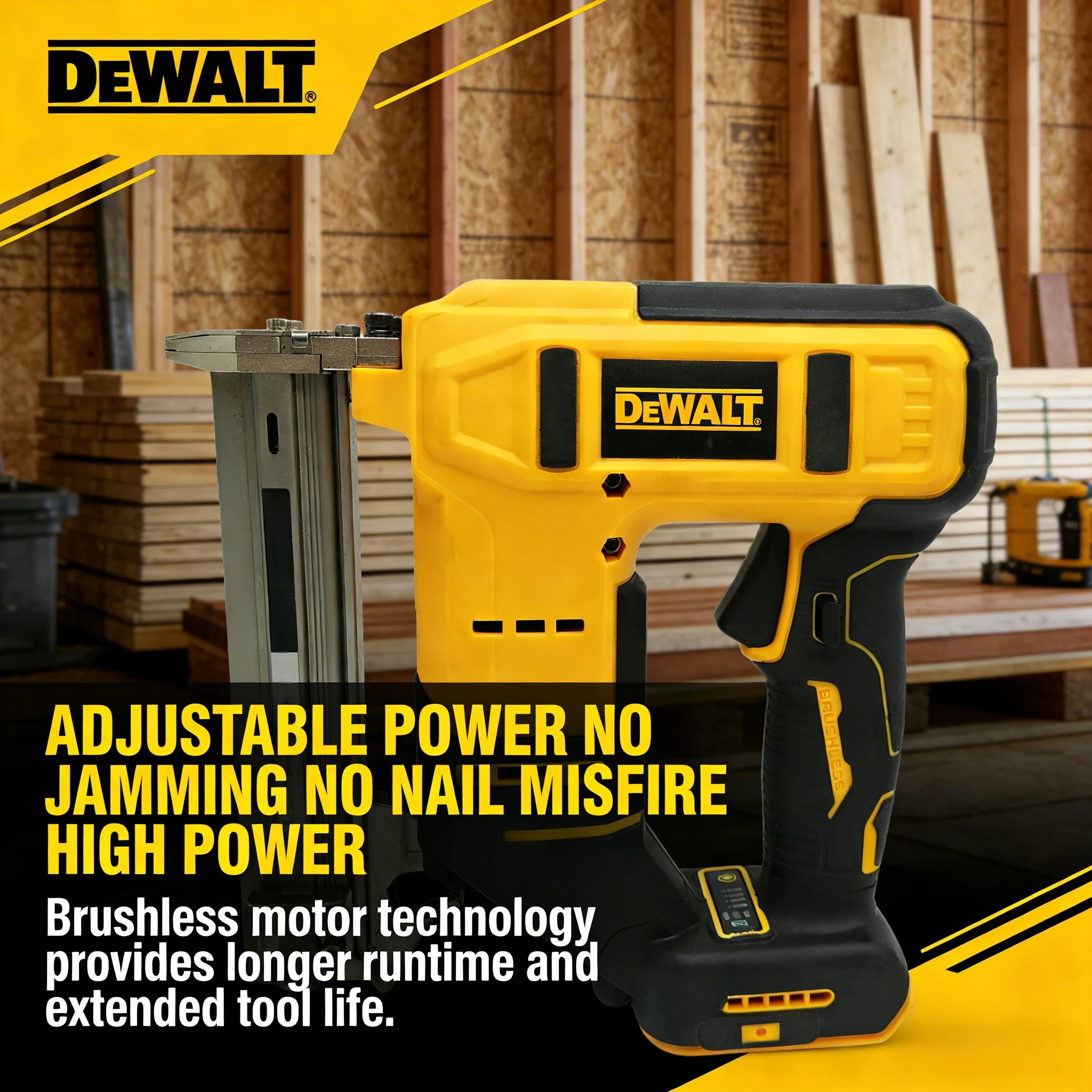 DEWALT Compact 18 Gauge Cordle - Woodworking Nail Gun recension och pris