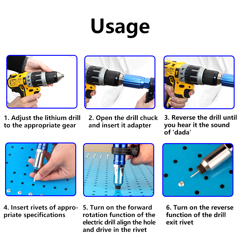 Electric Aluminum Alloy Rivet  - Woodworking Nail Gun recension och pris