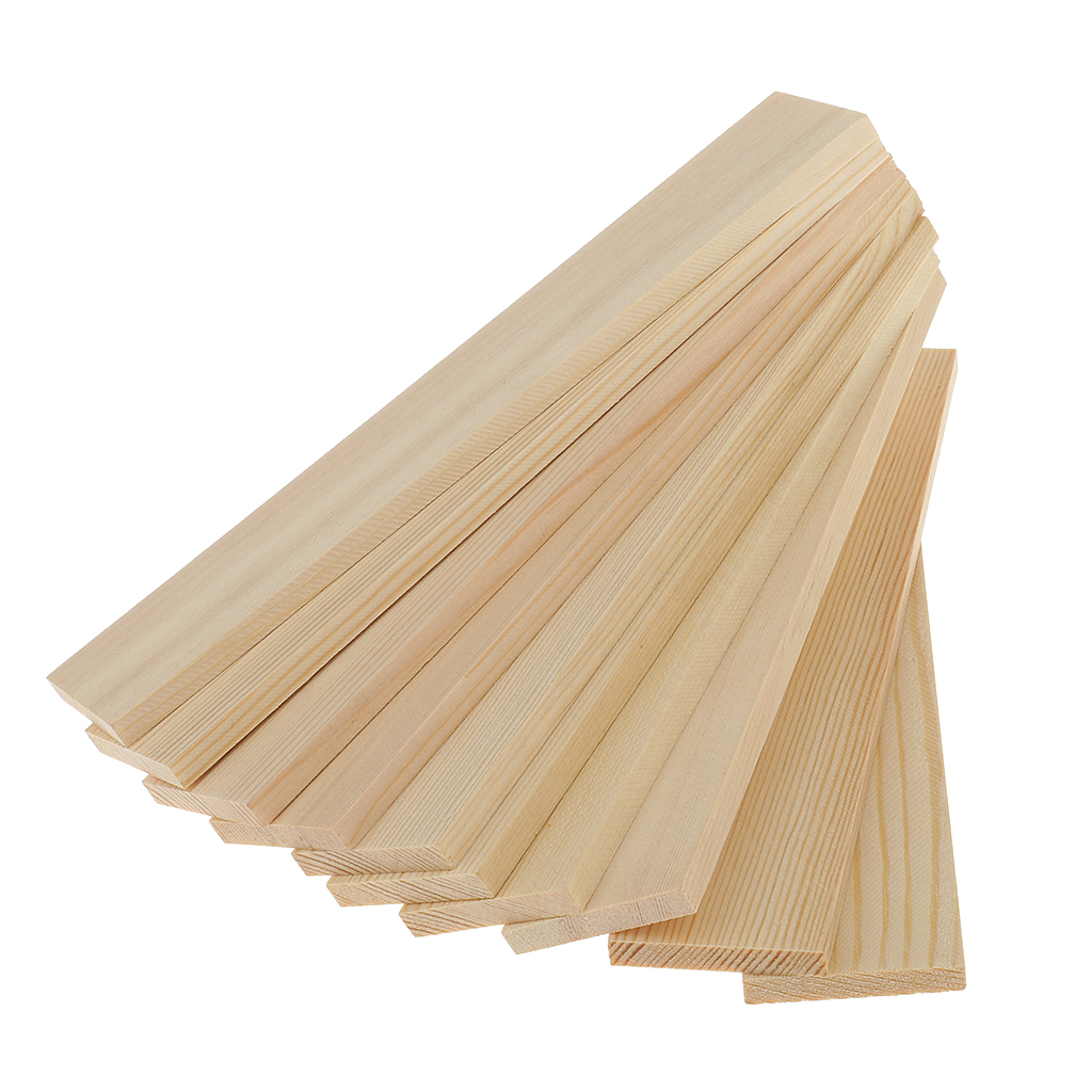10Pcs Unfinished Wooden Rectan - Woodworking Zone recension och pris