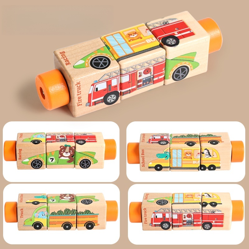 Baby Wooden Rotating Jigsaw Pu - Woodworking Jigsaw recension och pris