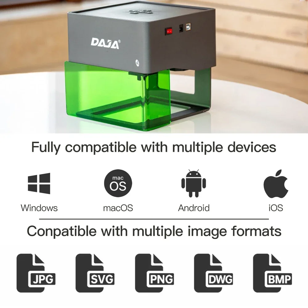 DAJA Laser Engraver CNC DIY DJ - Woodworking Logo recension och pris