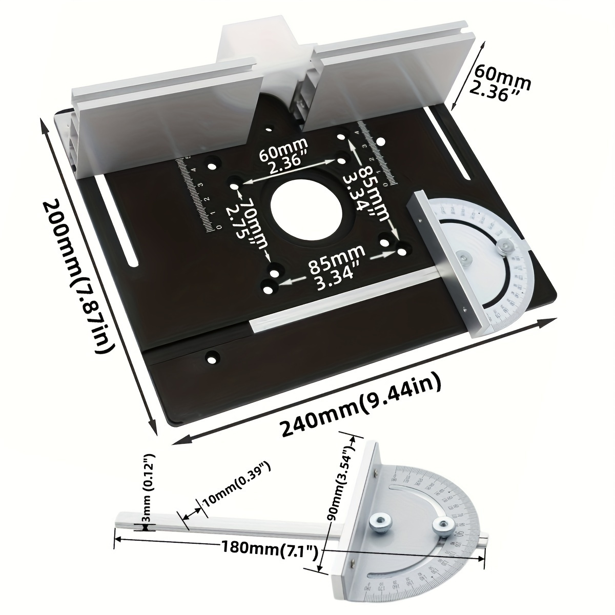 Aluminum Router Desktop Insert - Woodworking Router recension och pris