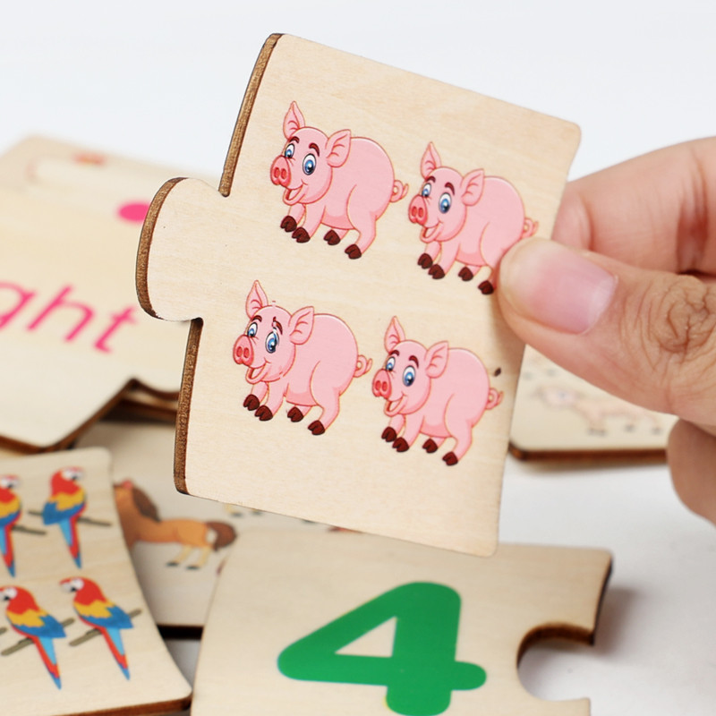 Children Iron Box Number Enlig - Woodworking Jigsaw recension och pris