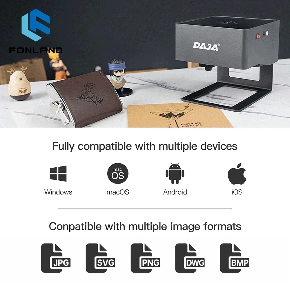 FONLAND DJ6 Laser Engraver CNC - Woodworking Logo recension och pris