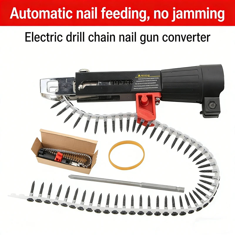 Auto Feed Chain Belt Screw Gun - Woodworking Nail Gun recension och pris