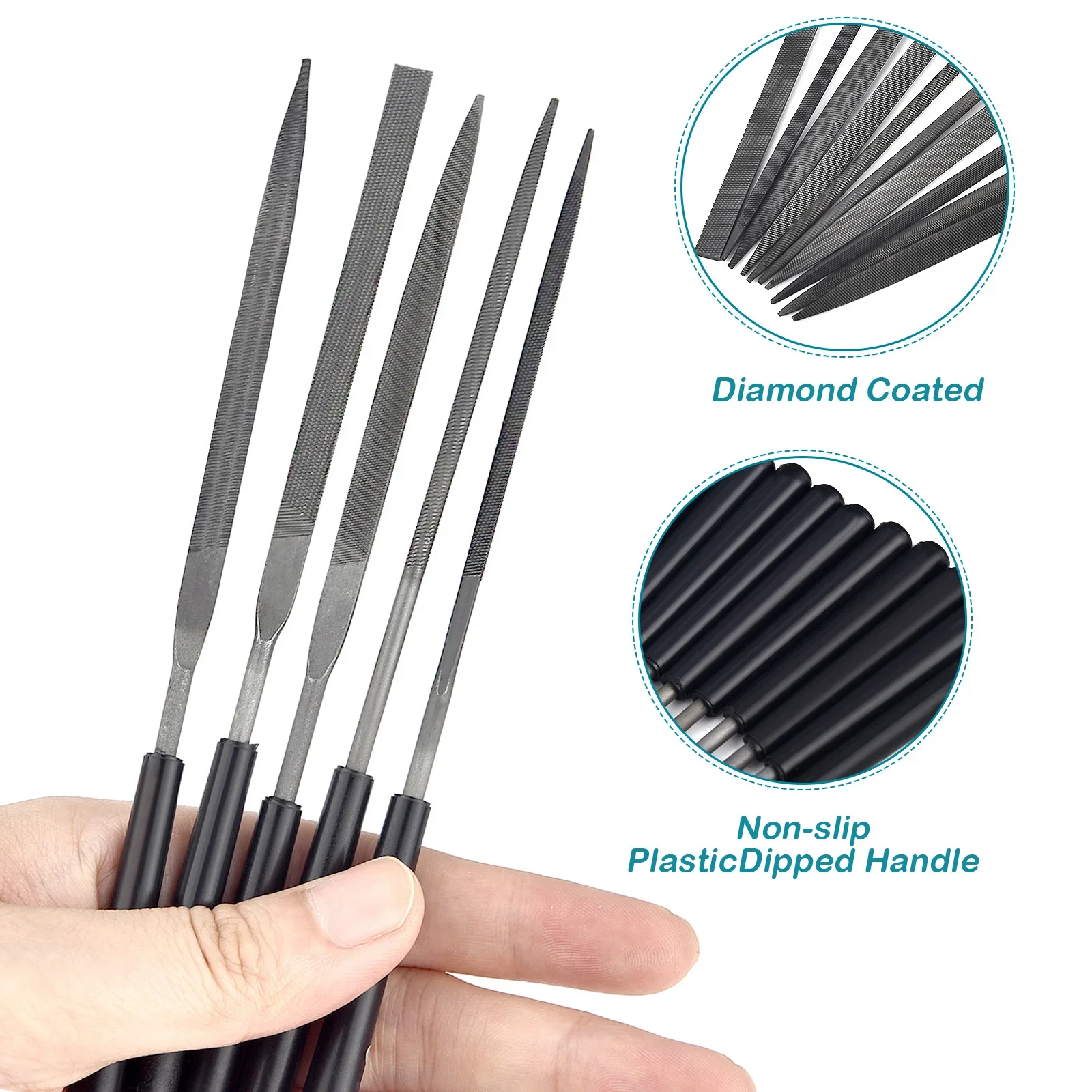 3/5/10pcs Needle File Set Meta - Woodworking Files recension och pris