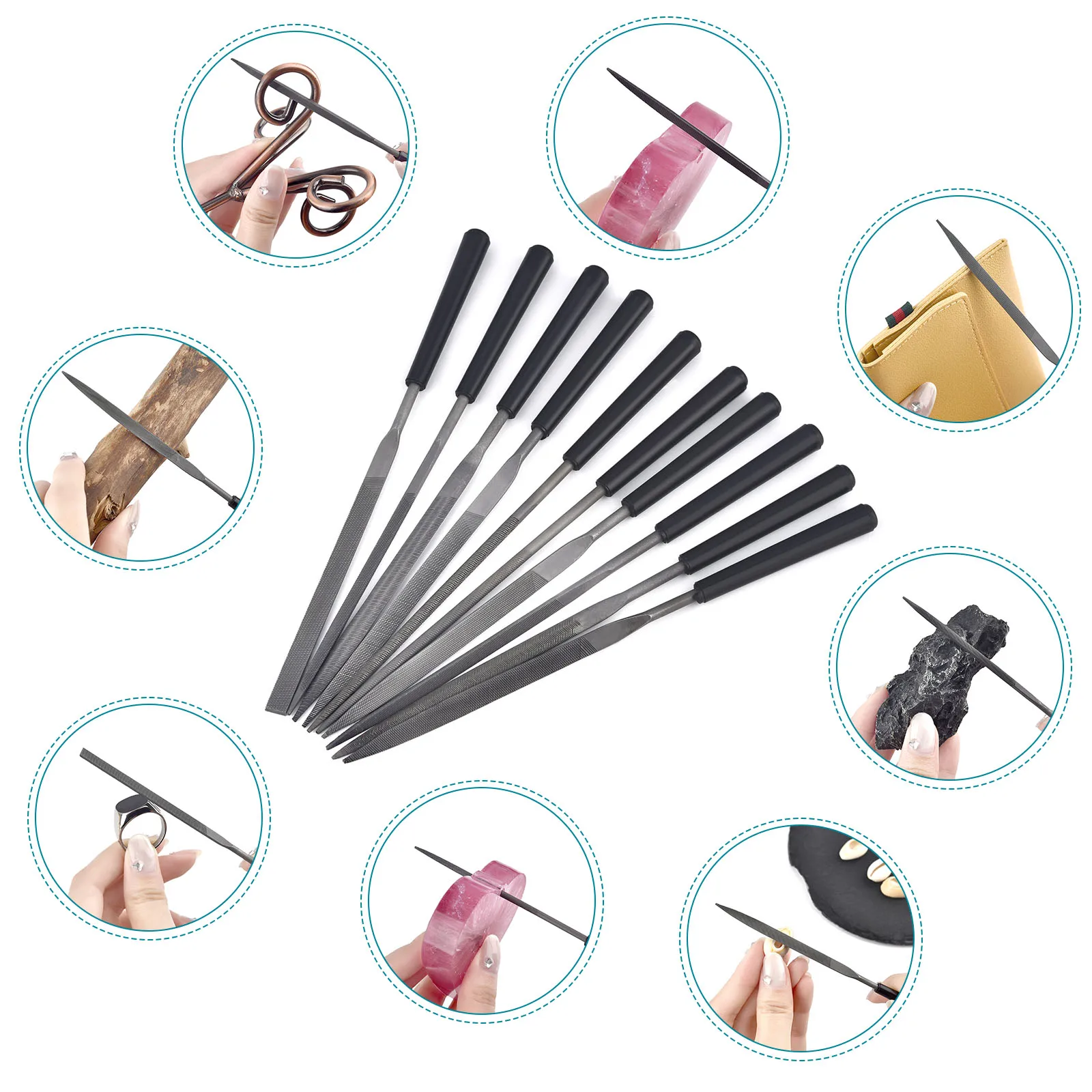 3/5/10pcs Needle File Set Meta - Woodworking Files recension och pris