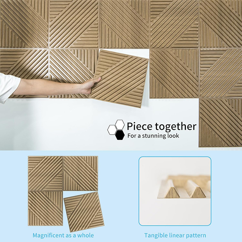 12 Pcs  3D Wall Panel 30x30cm  - Woodworking Zone recension och pris