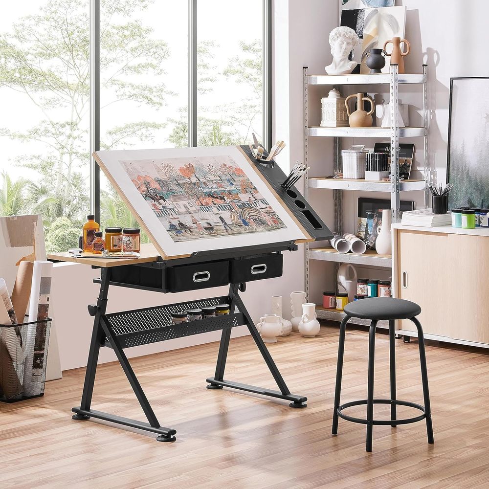 Height Adjustable Drating Tabl - Woodworking Table recension och pris