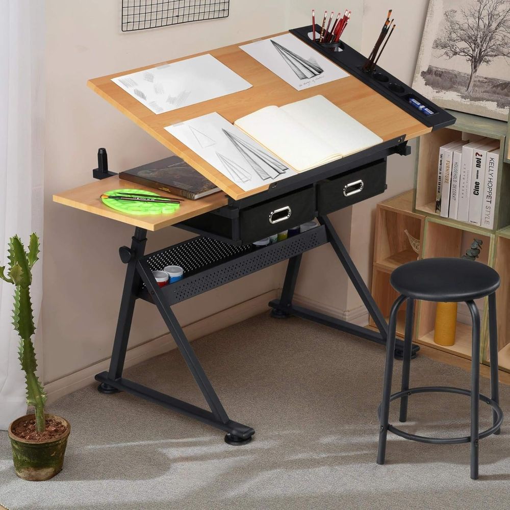 Height Adjustable Drating Tabl - Woodworking Table recension och pris